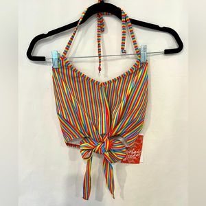 Kortni Jean Swim “Tied Up” Top Size M NWT